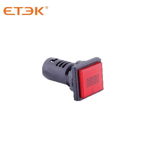 EKLV22 22mm Red Digital Display Voltmeter