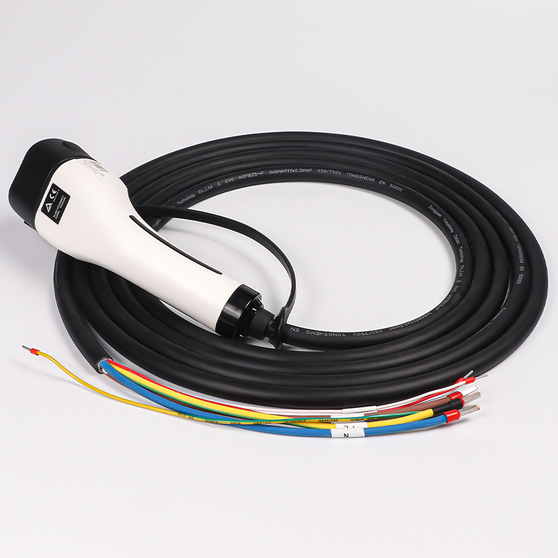 Cable de recharge pour voiture électrique Type 2 vers Type 2 - 10 mètres -  32A 22kw - Triphasé
