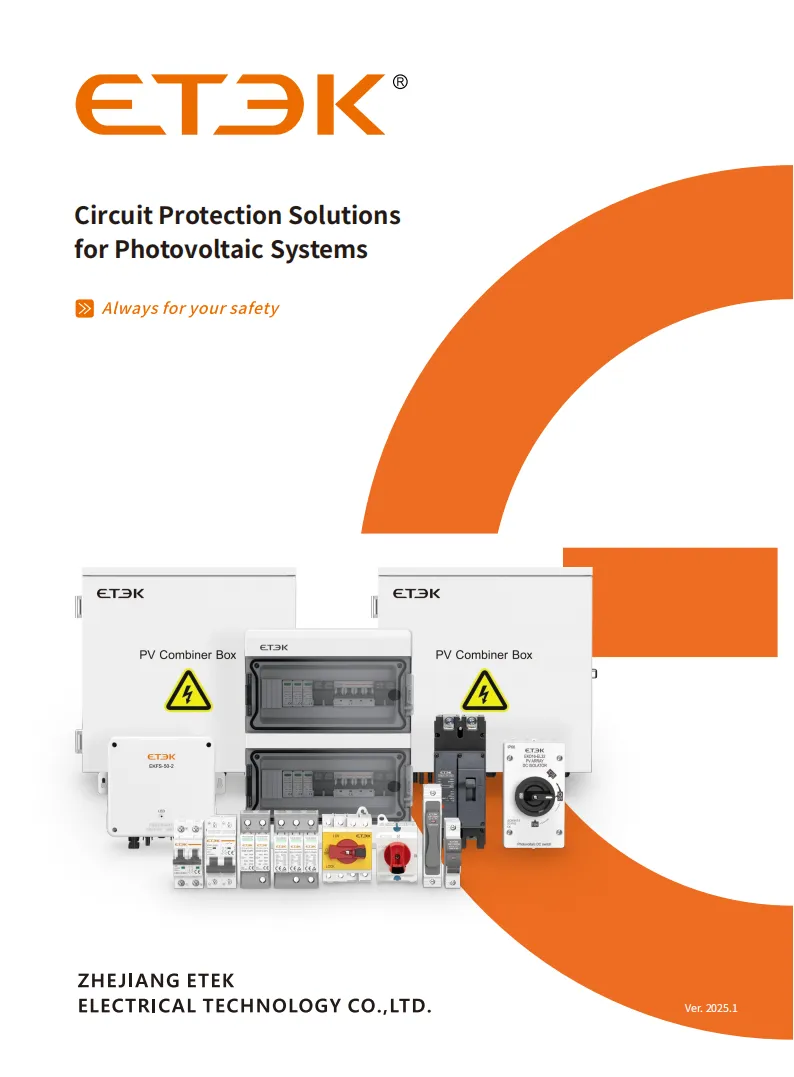 Catalogue des produits ETEK DC 2025