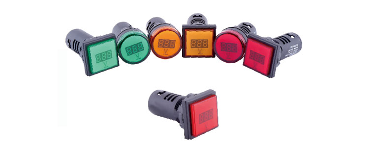 Voltmètre à LED Voltmètre à LED Indicateur de tension Voyant rouge