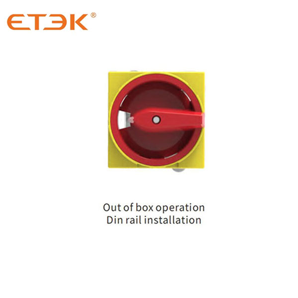 EKD6 Rotating AC Isolator Switch suitable for door lock Installation with rotating handle